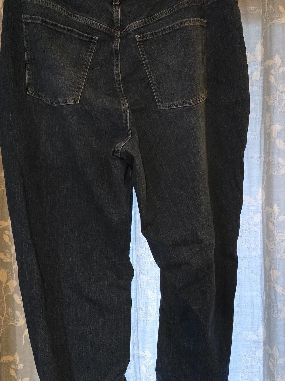 Old Navy Women's Dark Blue High-Rise Barrel Leg Wow Jeans size 20 like new - Picture 2 of 6